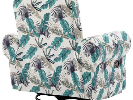 Manual Swivel Recliner Rocker Chair With Adjustable Backrest