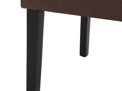 Contemporary Dining Chair With Rubberwood Legs (Set of 2)