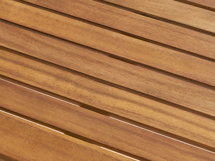 Outdoor Minimalist Acacia Wood Rectangle Bar Table