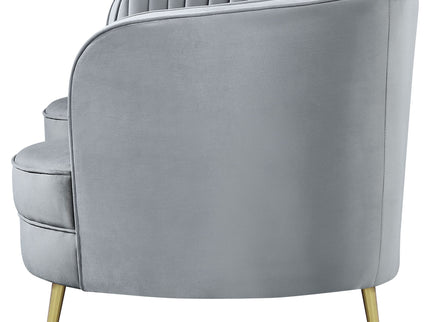 Reigha - Loveseat With Channel Tufted - Gray