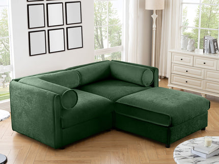 Contemporary Elegant Sofa With Storage And Ottoman