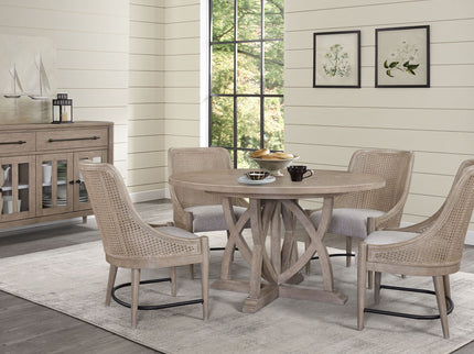 Round Dining Extendable Dining Table - Sand
