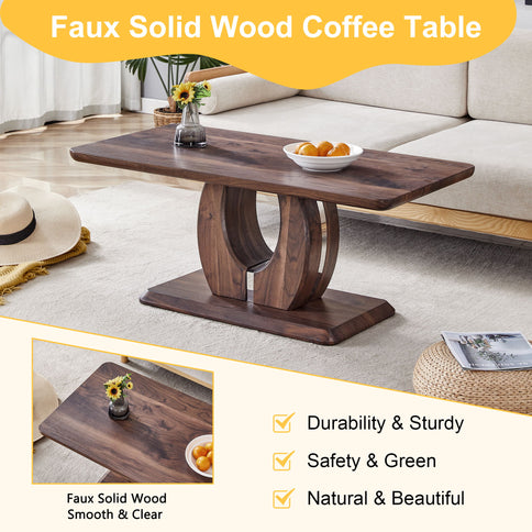 Modern, Minimalist Rectangular Coffee Table