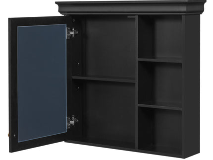 Wall Mounted Bathroom Medicine Cabinet With Mirror And Adjustable Storage With Soft Close Hinges