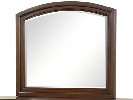 Meade - Arch Mirror With Low Distortion Glass - Dark Cherry