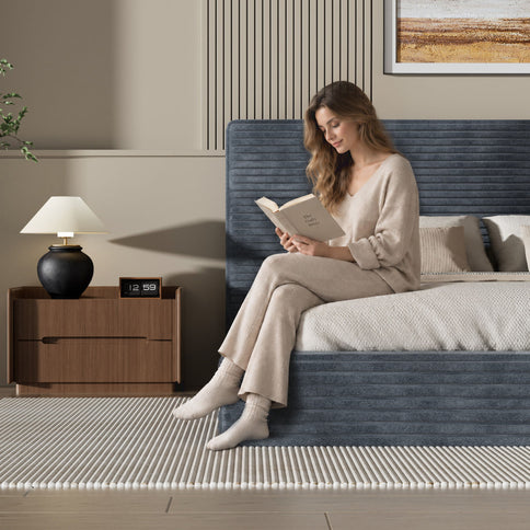 Airframe - Upholstered Bed Frame, Cloud Soft Headboard