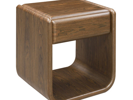 Lanza - End Table With Drawer - Dark Walnut