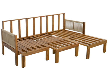 Outdoor 3 Seat Patio Sunbed