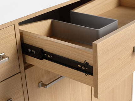 Freestanding Bathroom Vanity With Resin Sink, Soft-Closing Doors And Drawers