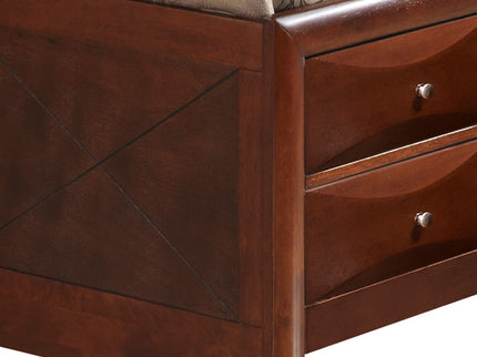 Modern Design Storage Bed With Bookcase Headboard