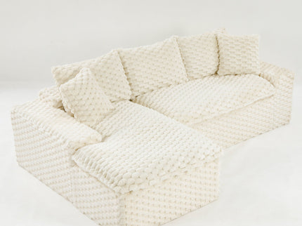 Modular Sofa, Convertible Twin Seat With Chaise Lounge