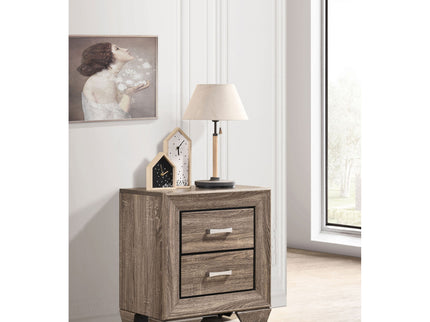 Tomasina - 2 Drawer Rectangular Nightstand - Taupe