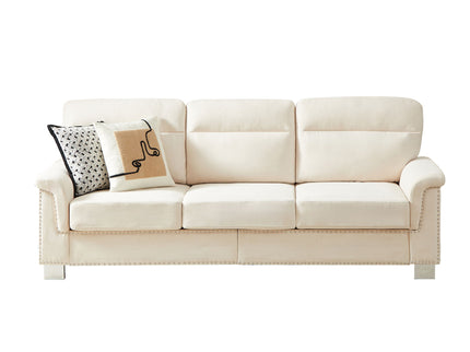 3 Seater Elegant Stationary Sofa