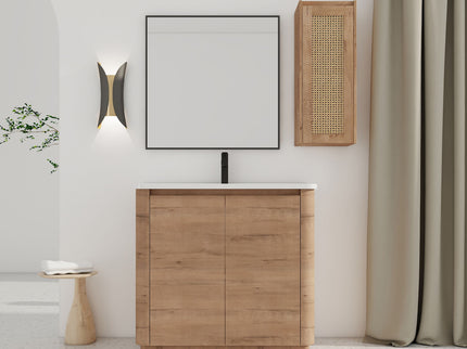 Freestanding Bathroom Vanity With Sink And 2 Soft Close Doors