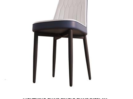 Modern Dining Chair With Cushions And Metal Legs