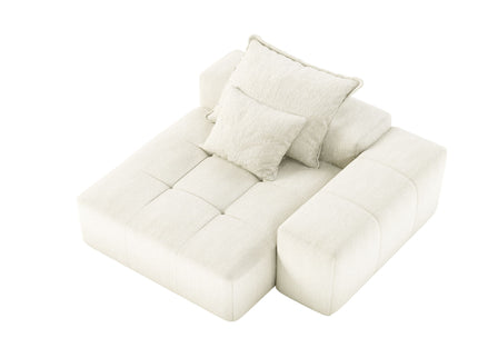 Modern Oversized Modular Sectional Sofa, Sparkling Fabric Soft Cushion Sofa With 2 Pillows
