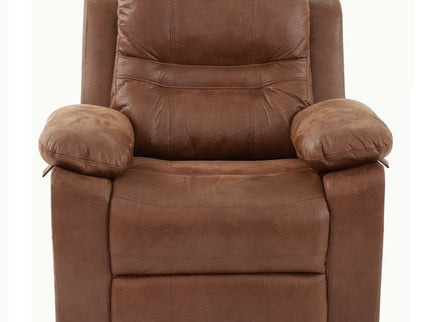 1 Piece Single Power Recliner Pillow Top Arms Cushion Back With USB Port - Dark Brown