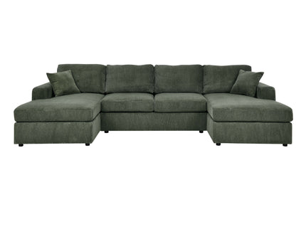 3 Piece Double Chaise Sectional Sofa