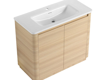 Freestanding Bathroom Vanity With Sink & 2 Soft Close Doors
