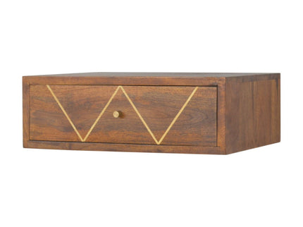 Floating Bedside Table - Chestnut