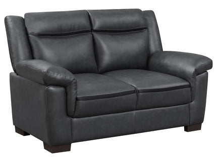 Jacob - Loveseat With Pillow Top Arms Upholstery - Gray