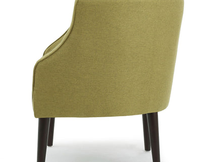 Contemporary Upholstered Club Chair With Button Tufting