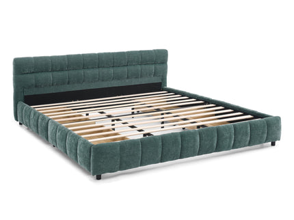 Modern Platform Bed Frame With Thick Fabric