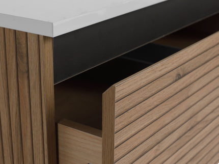 Wall Mounted Bathroom Vanity & 1 Soft Close Drawer (Excluding Sink)