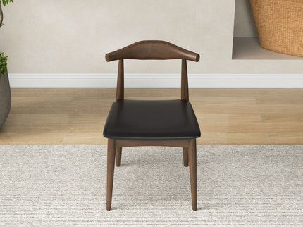 Destiny - Dining Chairs (Set of 2) - Black / Dark Brown