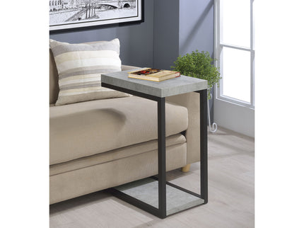 Snack Table With Industrial Base