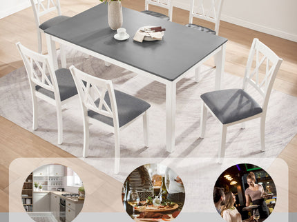 Modern Dining Set With Upholstered Chairs