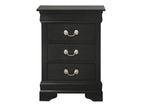 Black / 3 Drawers