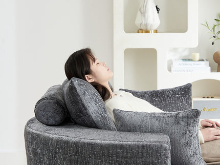 Swivel Chair With Rotating Base For Living Room