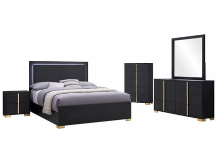 Jeremiah - Bedroom Set With LED Headboard