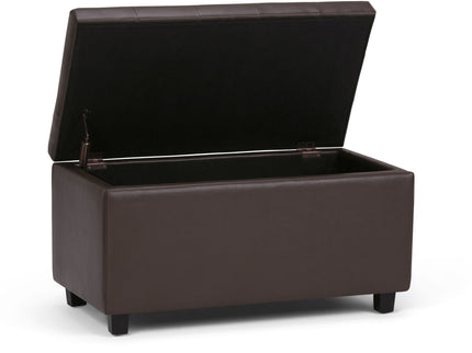Cosmopolitan - Storage Ottoman - Chocolate Brown