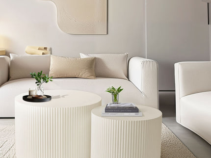 Wave Stripe Nesting Coffee Table (Set of 2)