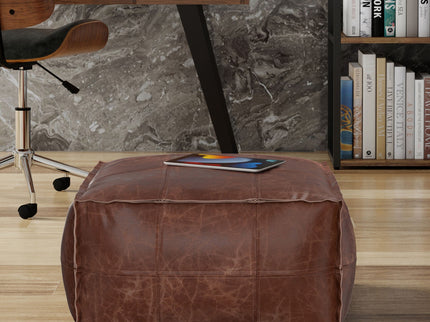 Sheffield - Handcrafted Square Pouf