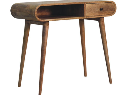 Writing Desk, Curved - Chestnut