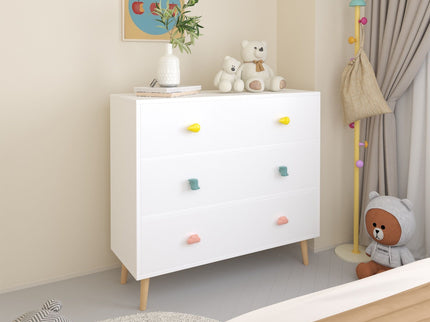 3 Drawer Dresser, Storage Cabinet With Anti Tip Safety
