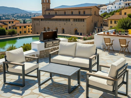 Modern Outdoor Sofa Set With Coffee Table