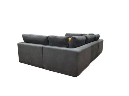 Custom Configuration Modular Sectional & Toss Pillows
