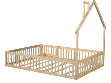 House Platform Bed With Guardrail