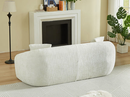 Curved Convertible Sofa, 2 In 1 Fold Out Bed With Pull Out Base And Deep Seat