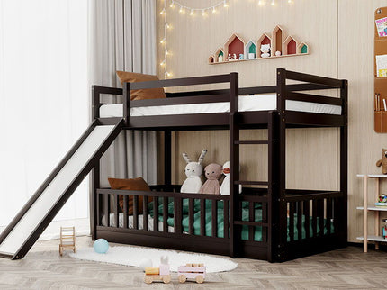 Bunk Bed With Convertible Ladder And Slide