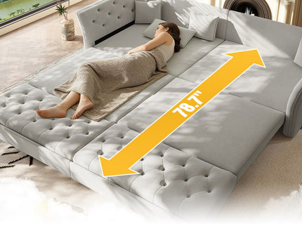 Oversize Pull Out Sofa Bed For Living Room