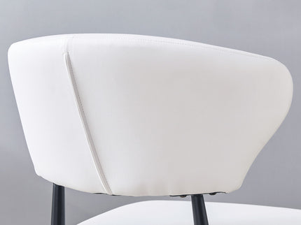 Minimalist Ergonomic Dining Chair With Curved Backres (Set of 4)