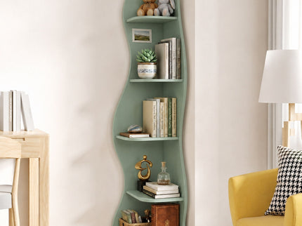 5 Tier S - Shaped Corner Shelf For Living Room