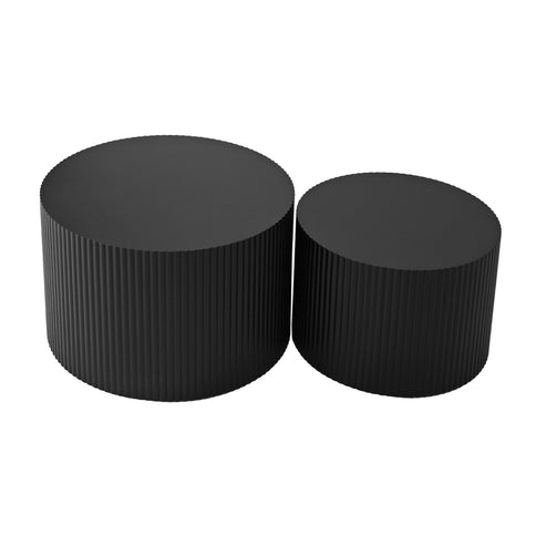Wave Stripe Nesting Coffee Table (Set of 2)
