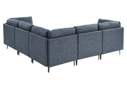 Upholstered Modular Sectional With Tall Legs