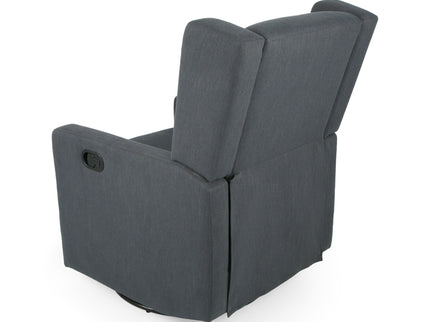 Landau Contemporary Fabric Upholstered Swivel Recliner